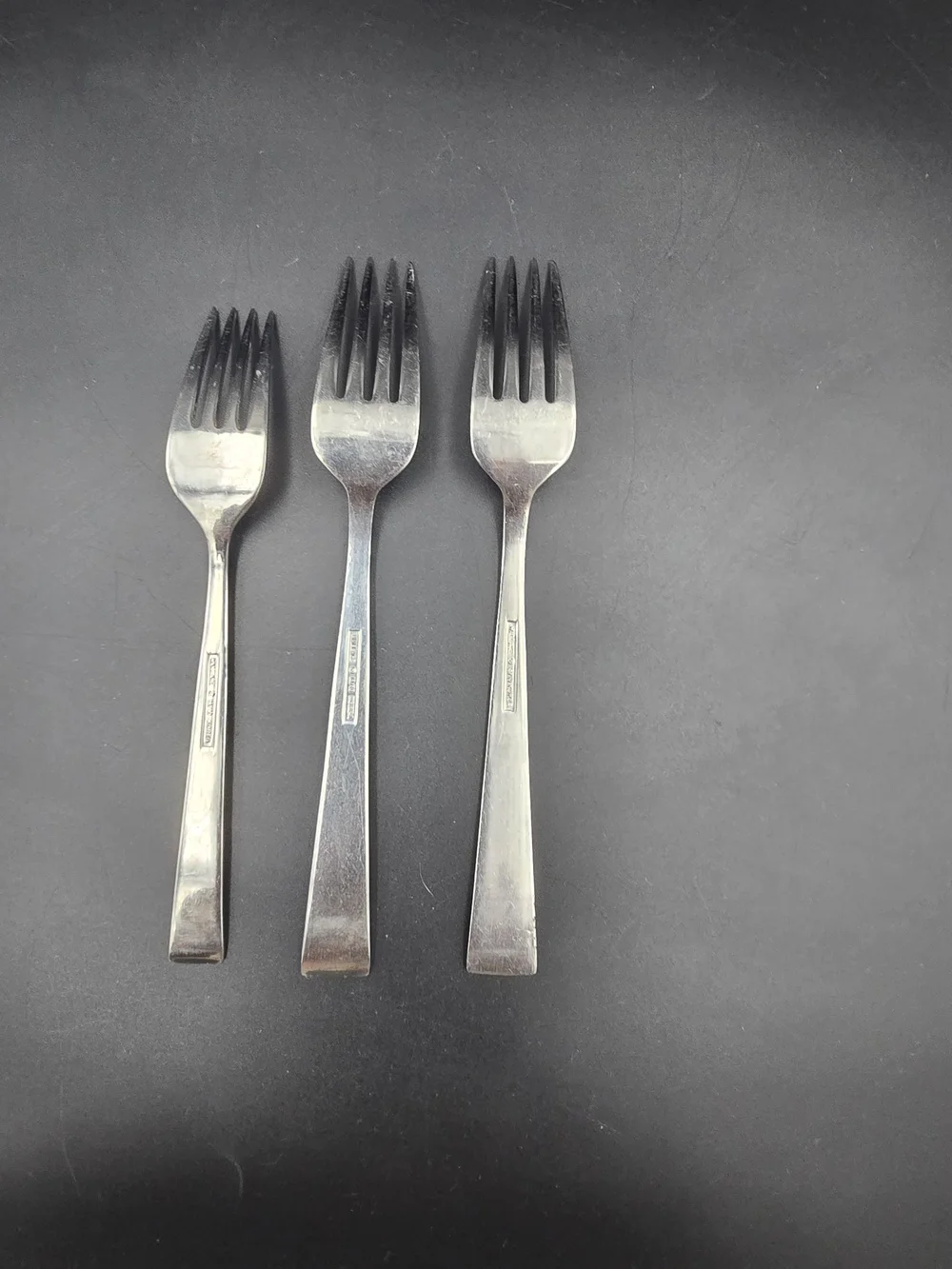 Brushed Stainless Steel Dinner Forks - Sleek Silver Finish